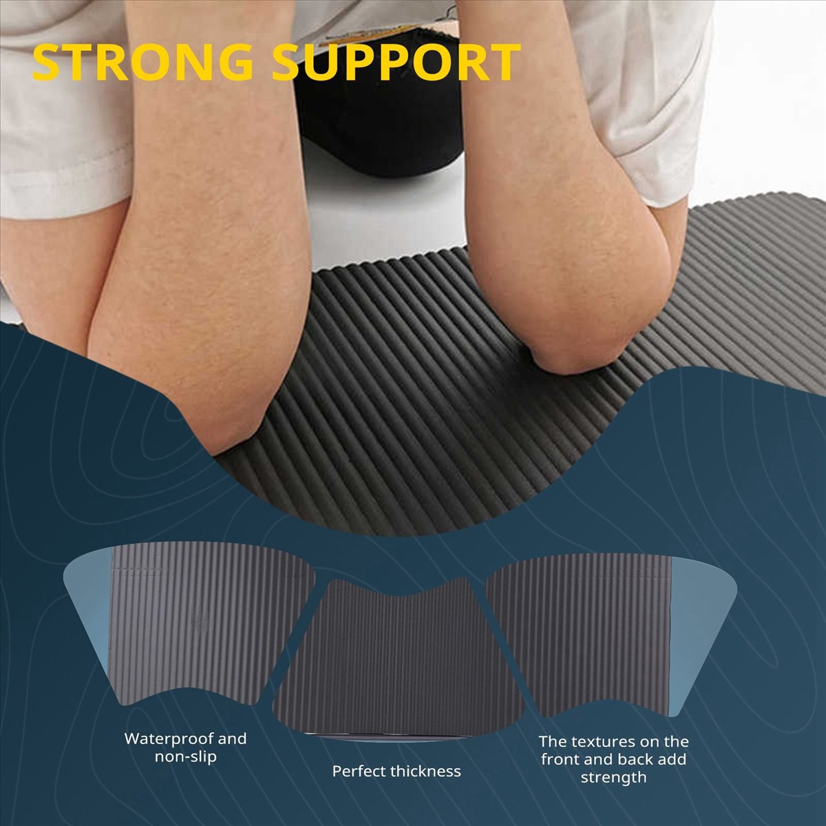Pilates Yoga Mat Thickness - Doings 15MM Thick Yoga Mat Comfort