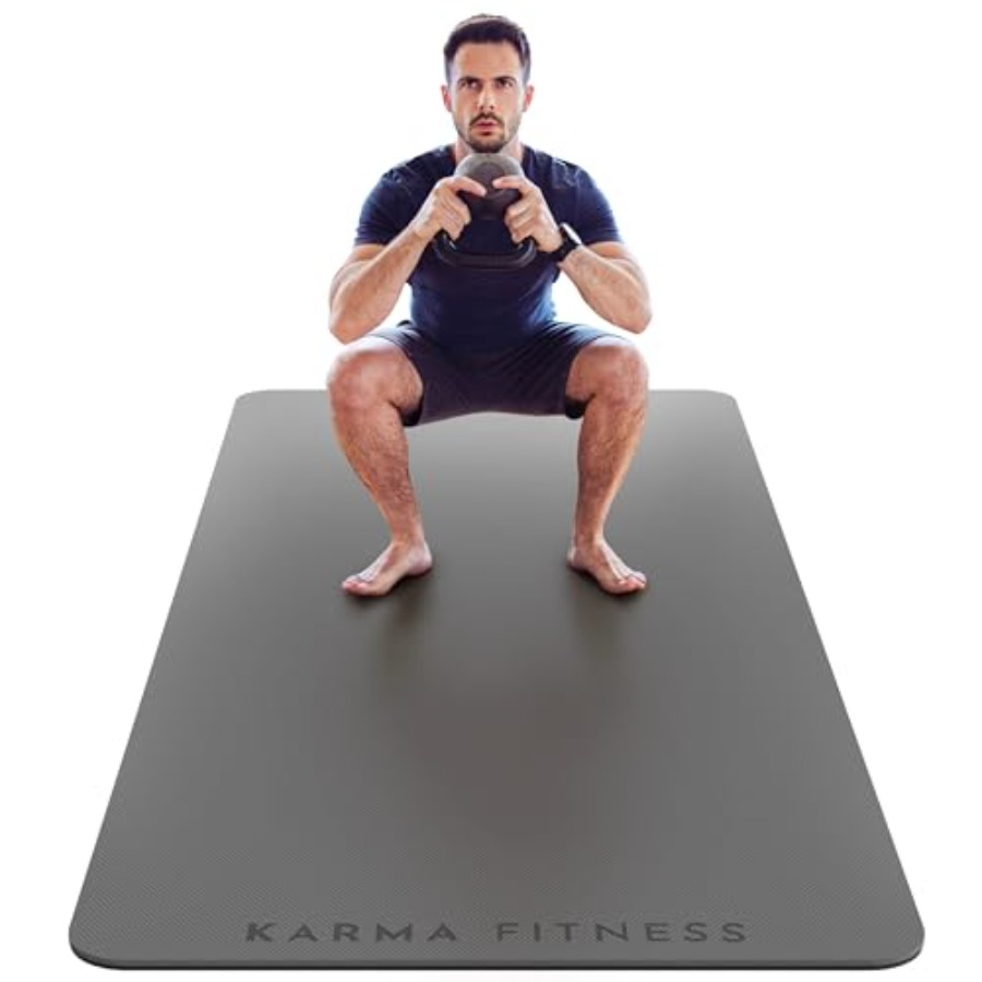 Pilates Yoga Mat Thickness - Large Exercise Mat Extra Thick 10mm