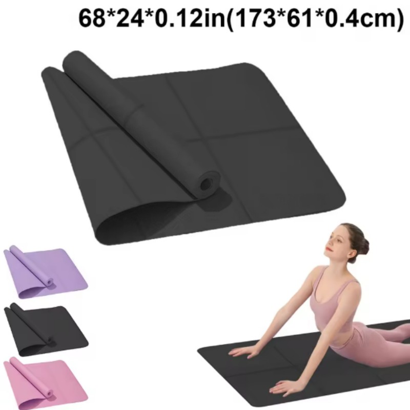 Pilates Yoga Mat Thickness - Yoga Mat Anti-skid Sports Fitness EVA