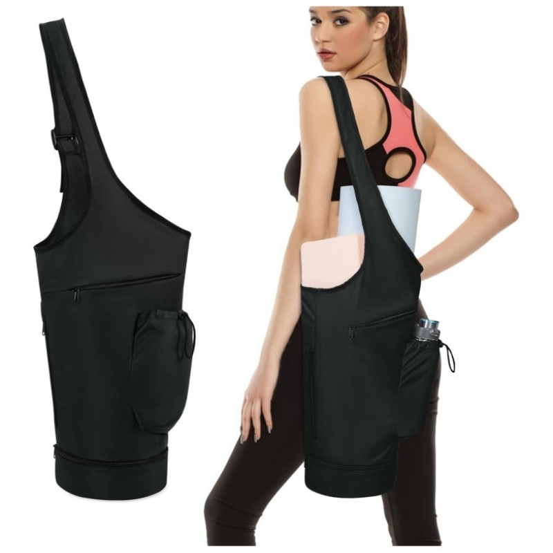 Yoga Mat Bag Carrier - Large opening long handle yoga mat