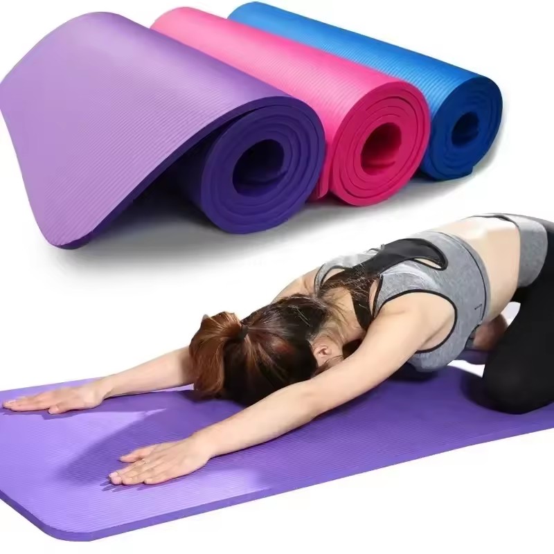 Pilates Yoga Mat Thickness - 1CM Thick Yoga Mat Anti-skid Sports