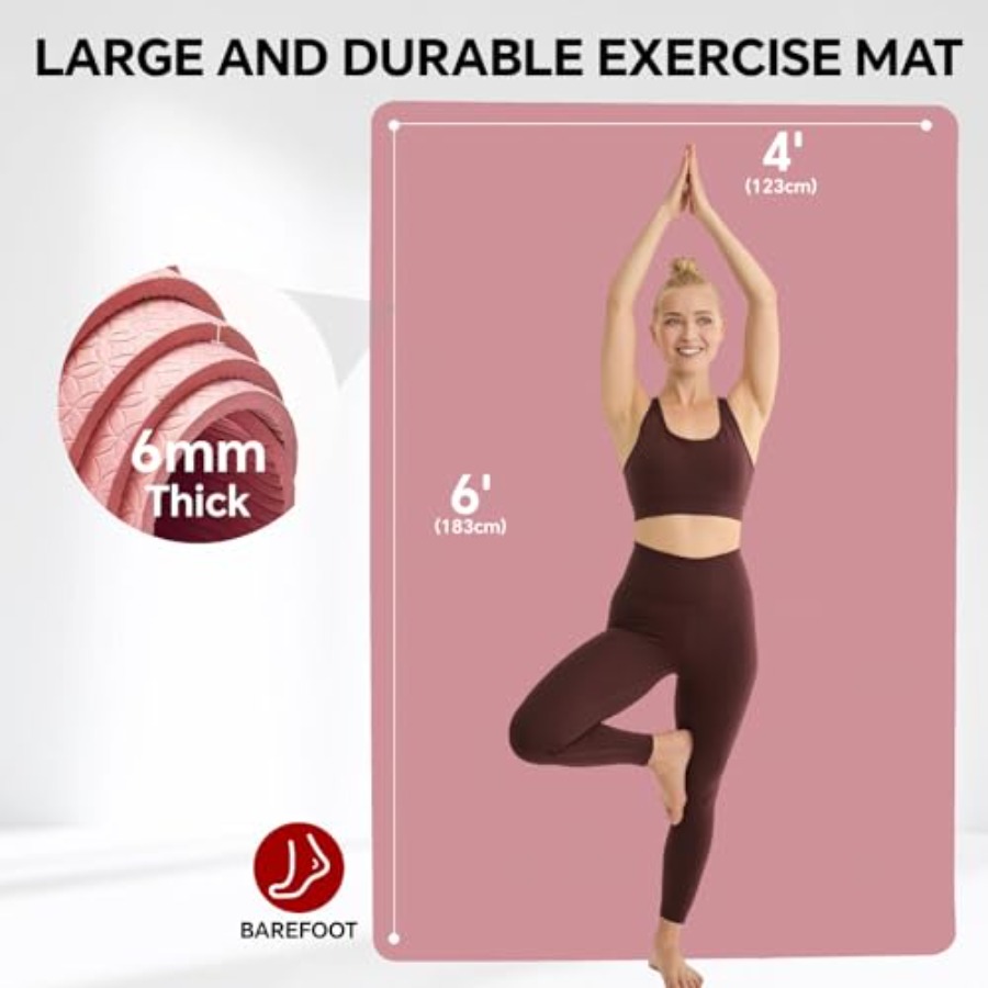 Extra Large Yoga Mat for Home  - огляд і ціна Pilates Yoga Mat Thickness