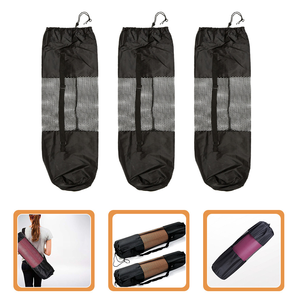 3Pcs Yoga Mat Mesh Bags Adjust - огляд і ціна Yoga Mat Bag Carrier