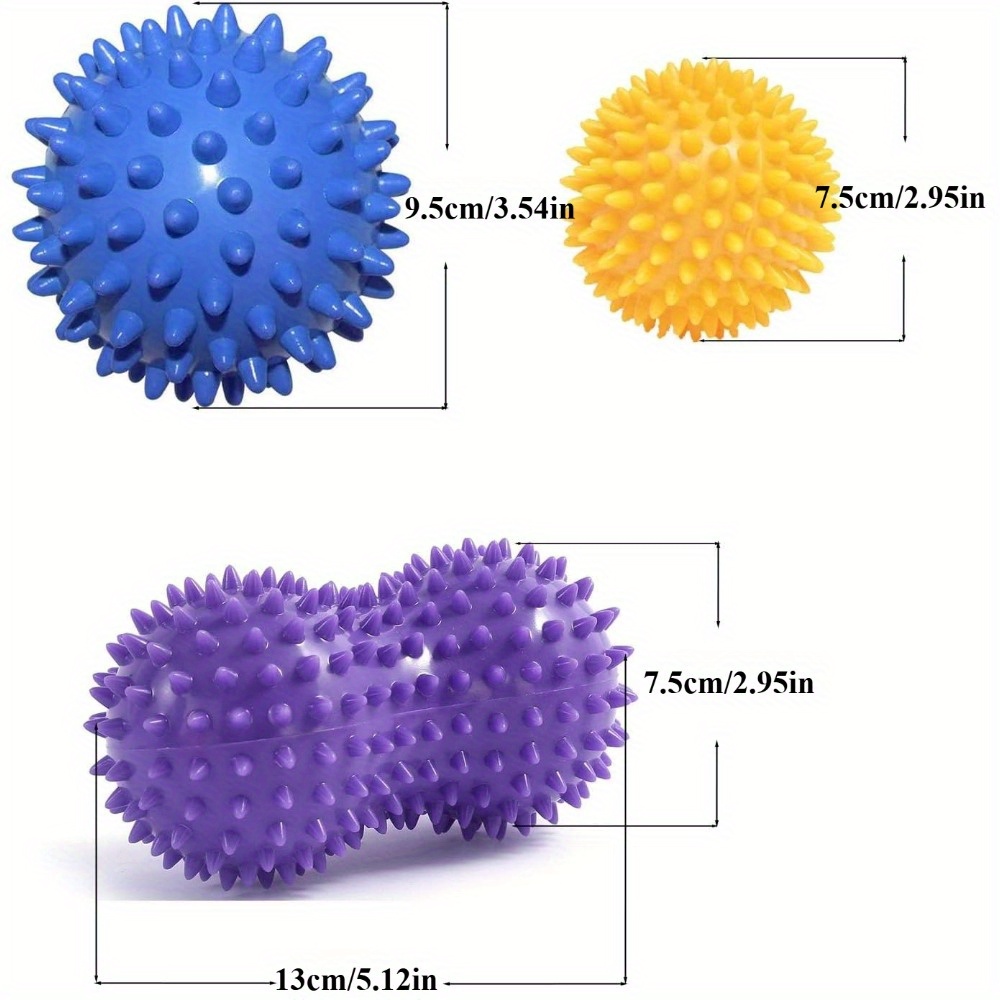 Spiky Massage Ball Set (3 Piec - огляд і ціна Acupressure Ball Set