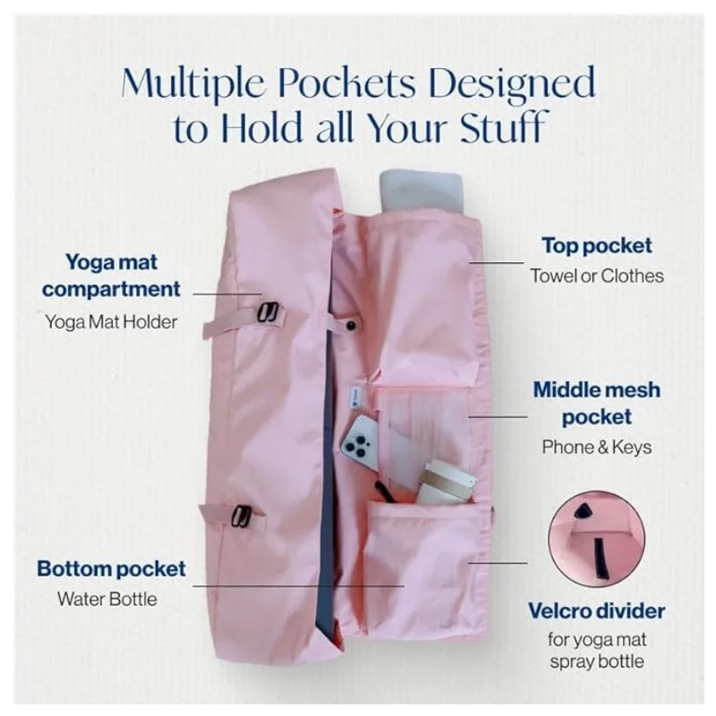 Yoga Mat Bag with Water Bottle - огляд і ціна Yoga Mat Bag Carrier