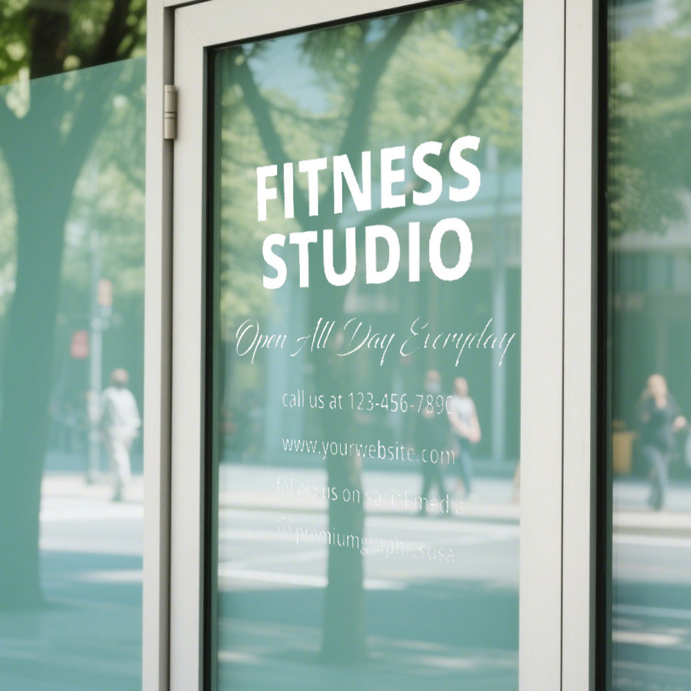 Customizable Studio Window Dec - огляд і ціна Pilates Yoga Or Gym