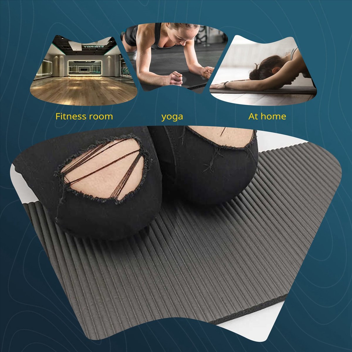 Doings 15MM Thick Yoga Mat Com - огляд і ціна Pilates Yoga Mat Thickness