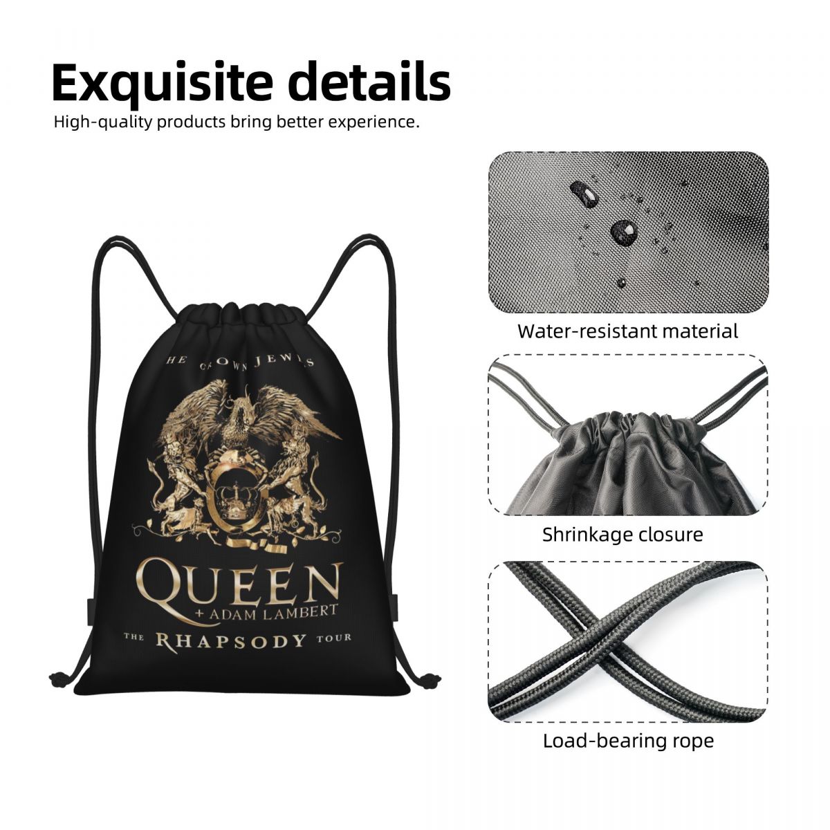 Custom Freddie Mercury Crown D - огляд і ціна Pilates Yoga Bag