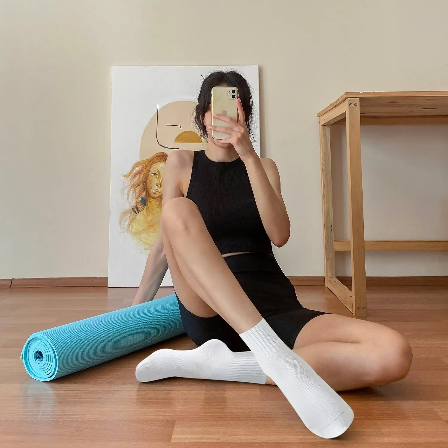4 pairs of women's yoga socks, - огляд і ціна Pilates & Yoga Training Center