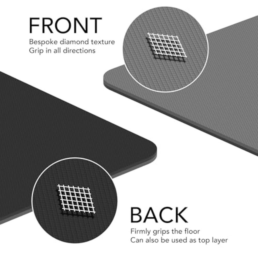 Large Exercise Mat Extra Thick - огляд і ціна Pilates Yoga Mat Thickness
