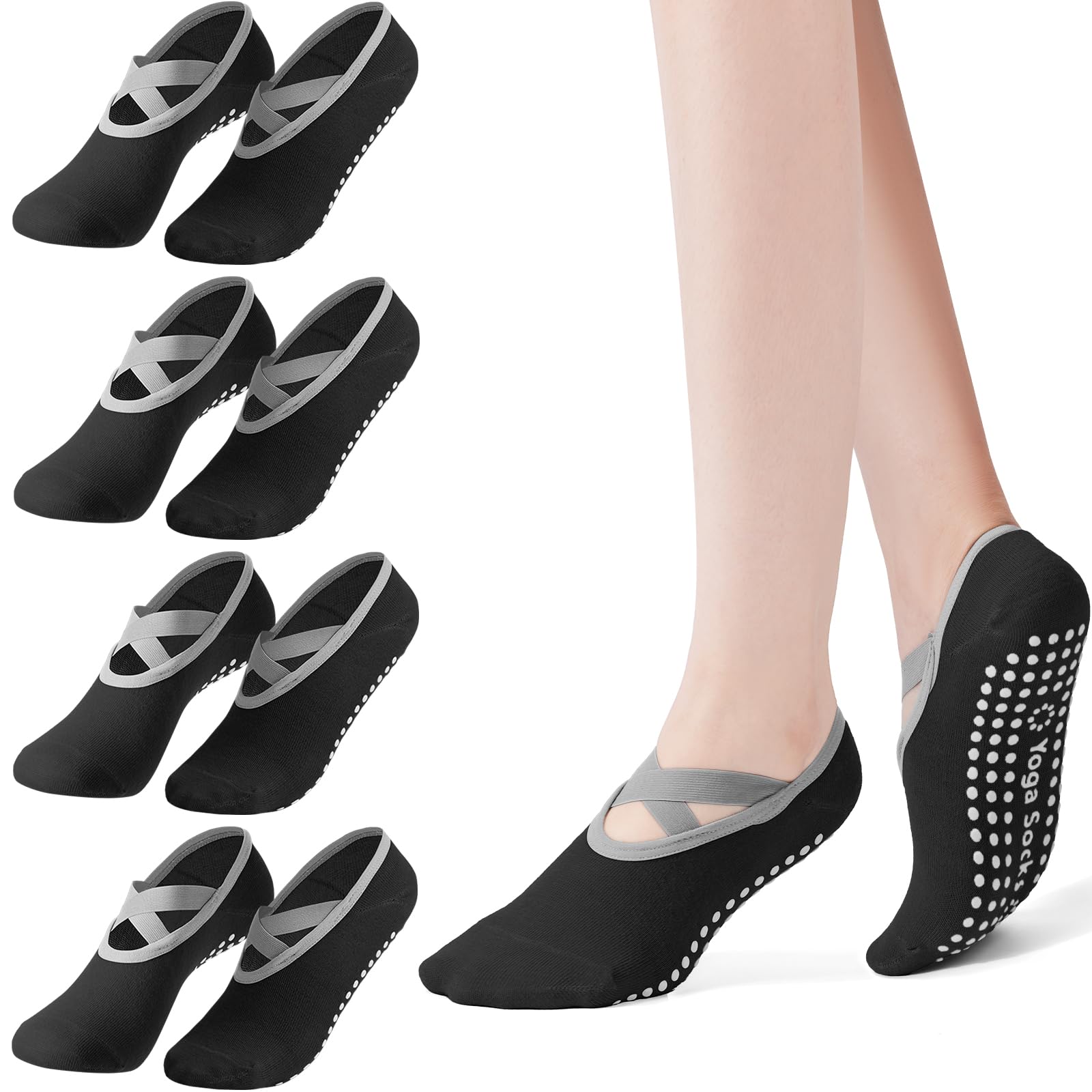 4-Pack Women's Pilates Socks,  - огляд і ціна Pilates Yoga Bag