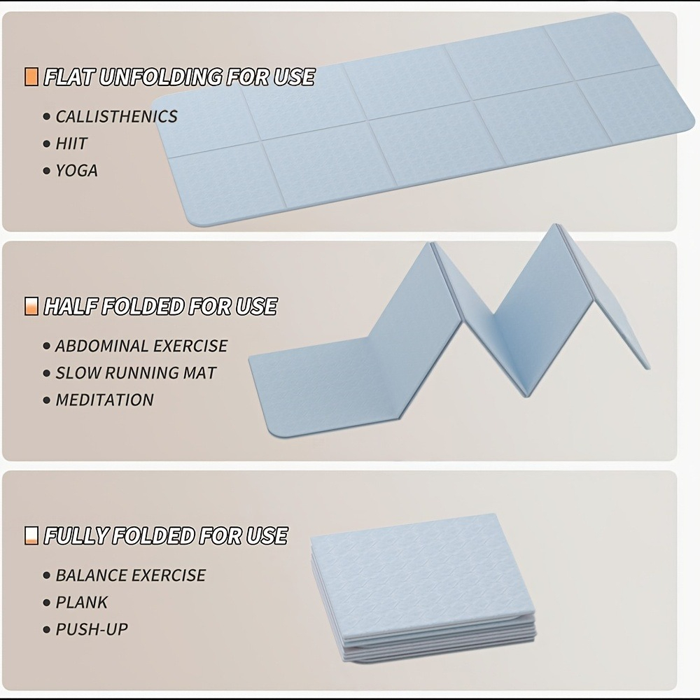 Non-Slip Extra Thick Foldable  - огляд і ціна Pilates Yoga Mat Thickness