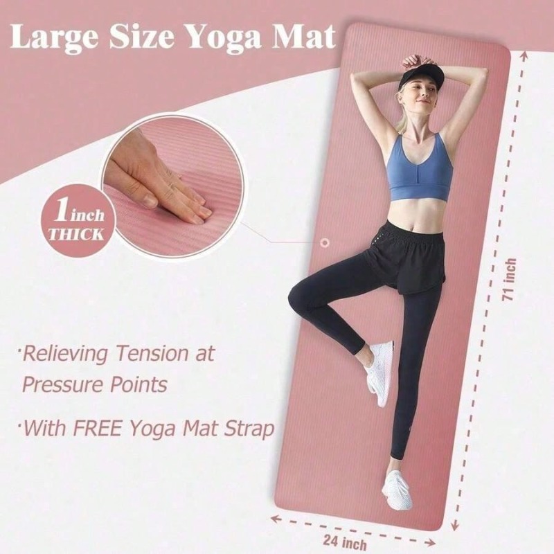 Yoga Mats BalanceFrom Yoga Mat - огляд і ціна Pilates Yoga Mat Thickness