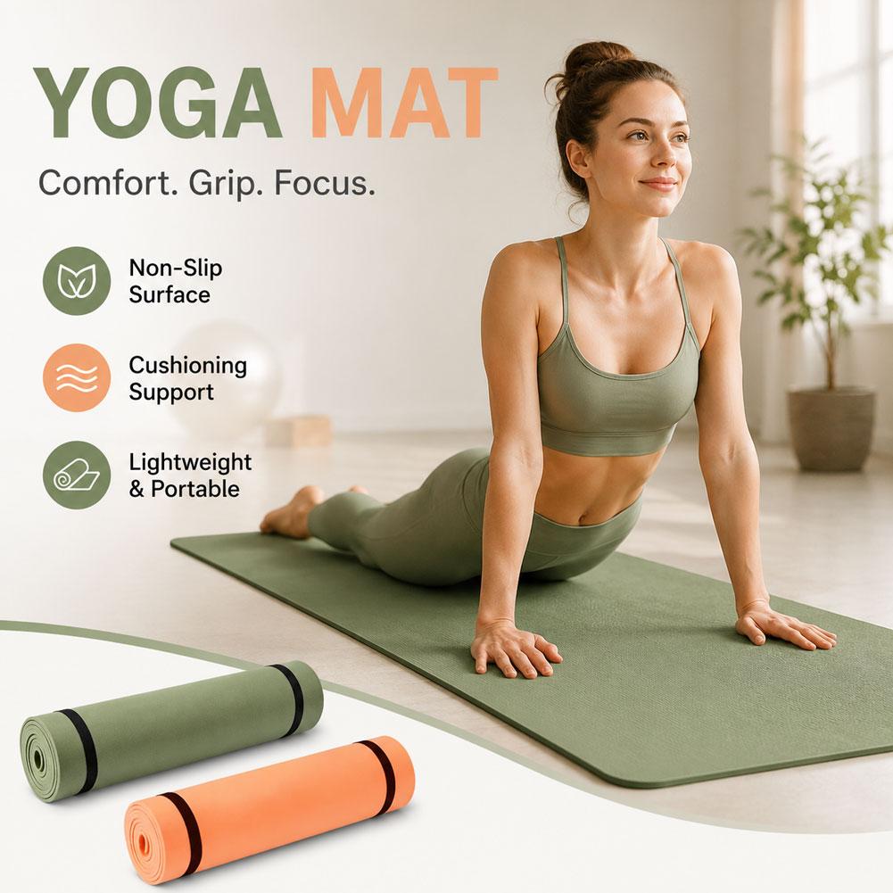 Thick Yoga Mat Anti-skid Sport - огляд і ціна Pilates Yoga Mat Thickness