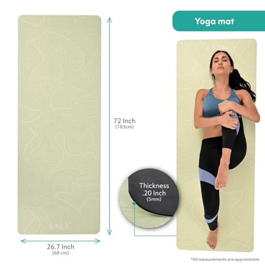 Yoga Mat for Pilates Fitness T - огляд і ціна Pilates Yoga Mat Thickness