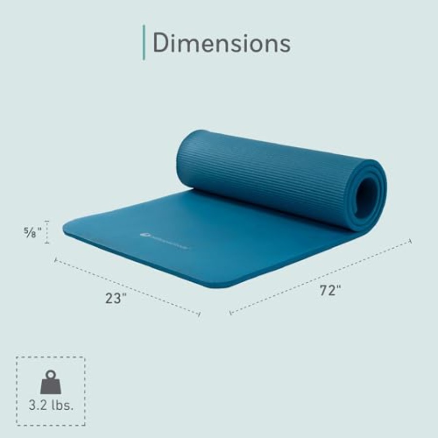 Pilates and yoga mat for studi - огляд і ціна Pilates Yoga Mat Thickness