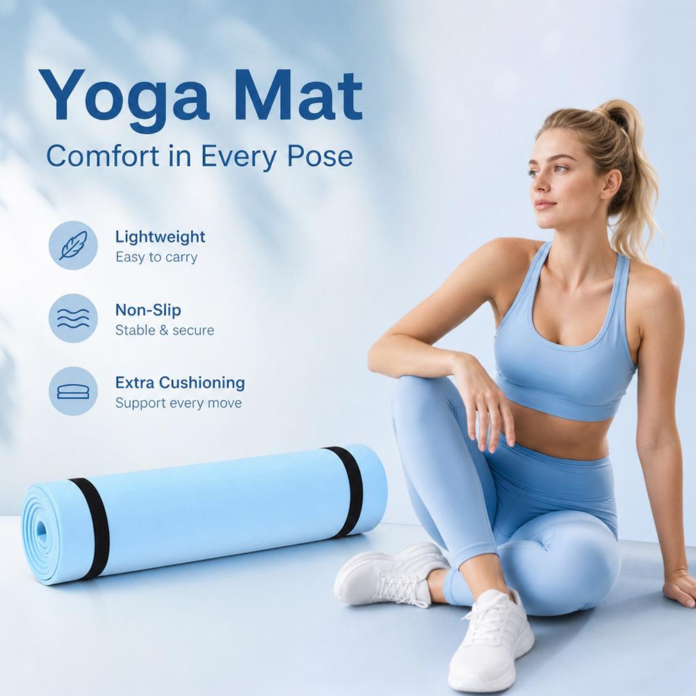 1/2Pcs Thick Yoga Mat Anti-ski - огляд і ціна Pilates Yoga Mat Thickness