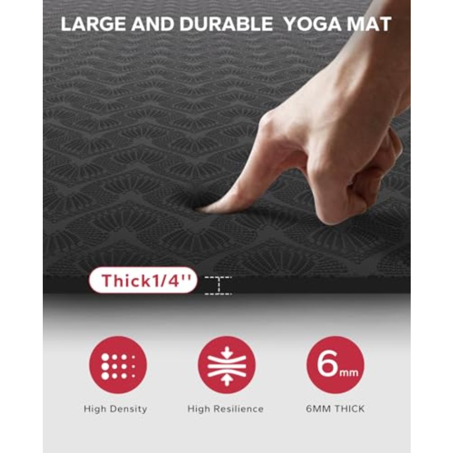 Extra Large Yoga Mat for Home  - огляд і ціна Pilates Yoga Mat Thickness